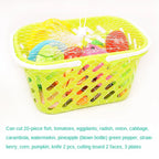 6/10/13/24Pcs Kitchen Fun Cutting Fruits and Vegetables Food Play House Set Puzzle Education Toys For Kids Boys Girls Xmas Gifts