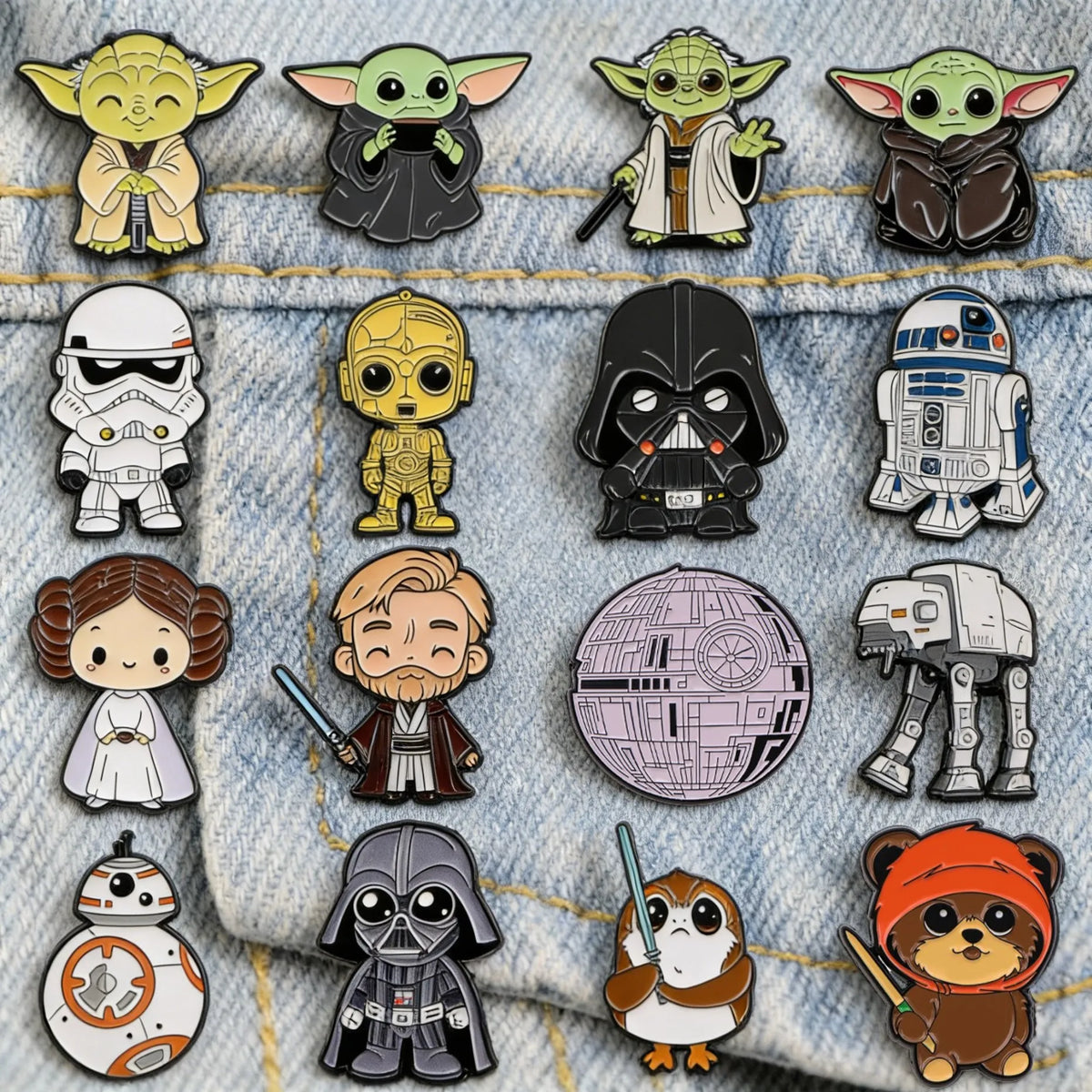 Classic Characters Enamel Pins Cool Badge Brooches For Women Men Metal Pin for Backpack Collectible Sci-Fi Movie Fan Gifts
