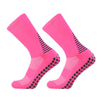 2023 New Silicone Anti slip Football Socks for Men and Women Gripping Outdoor Sports Running Soccer Socks