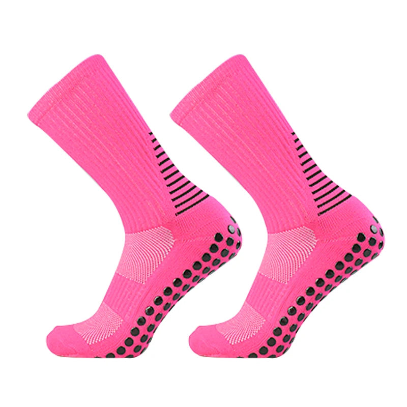 2023 New Silicone Anti slip Football Socks for Men and Women Gripping Outdoor Sports Running Soccer Socks