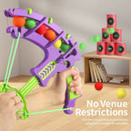 Slingshot Target Sticky Ball Dartboard Bow Arrow Set Montessori Educational Toy Throw Sport Outdoor Fidget Game