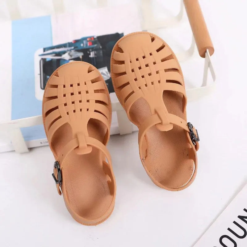 Kids Beach Shoes Soft Non Slip Summer Jelly Sandals