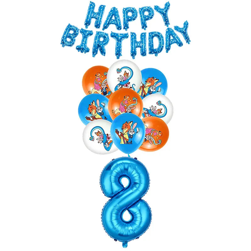 NEW Zootopia Party Favor Zootopia 2 Birthday Decoration Judy Nick Gary Party Supplies Zootropolis Coil Notebook Box Bag Card Kid