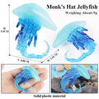 Oenux Sea Life Animals Coral Octopus Nautiloidea Crab Starfish Ocean Model Action Figures Educational Collection Toy Kid Gift