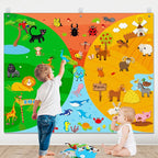 Zoo Animals Felt Story Board Montessori Learning Toy