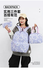 3Pcs/Set KPop Demon Hunter School Bags Girls Teens Rumi Mira Zoey Youth School Backpack Travel School Students Laptop Backpack