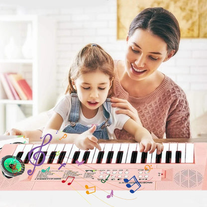 37-Key Kids Electronic Piano Keyboard with Microphone Musical Toy