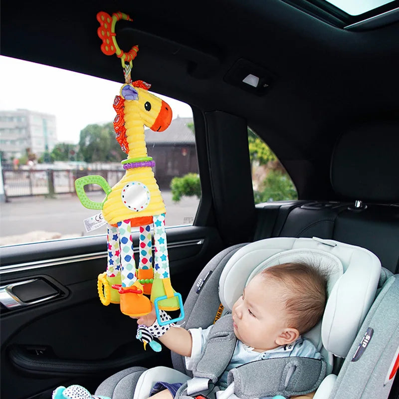Soft Animal Handbell Rattle Teether Baby Toy for Newborns – Giggle ...
