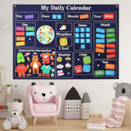 Farm Animals Felt Story Busy Board 4-in-1 Learning Activity Set