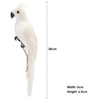 1PC Handmade Foam Feather Artificial Parrot Imitation Bird Model Figurine Foam Bird Parrot Home Garden Bird Decoration Miniature