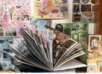 TIANZI 30/60 Sheets Cute Die cut Stickers book Retro Cartoon Handmade Scrapbooking Handbook Material Phone Stickers Kids Gift