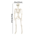 Halloween Movable Skeleton Fake Human Skull Bones Halloween Party Home Bar Decorations Haunted House Horror Props Ornament Toys