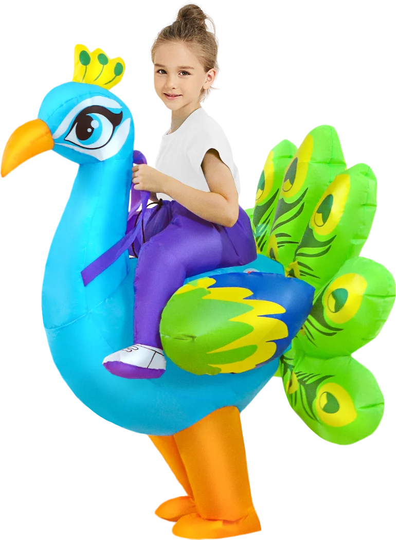 Kids Child Dinosaur Inflatable Costume Anime Purim Halloween Christmas Party Cosplay Costumes Dress Suits for Boys Girls