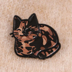 Cute Black Cats Enamel Pin Cartoon Anime Brooch Lapel Pins Badge on Backpack Clothing Accessories Fashion Jewelry Friends Gifts