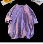 Oversized Acid Washed Y2K T-Shirt for Men