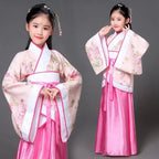 chinese Folk Dance new year clothes traditional hanfu for girls kids dragon dress ancient Stage Carnival costume Clothing skirt