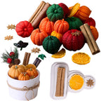 Autumn Candle Silicone Mold DIY Handmade Lemon Cinnamon Star Anise Nuts Pumpkin Molds Plaster Resin Chocolate Cake Decor Supplie