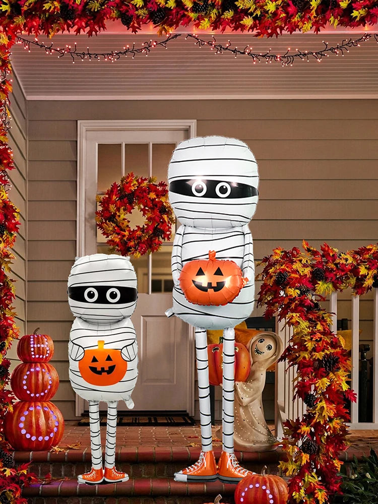 1pc Halloween Mummy balloon, Mummy Pumpkin ForHalloween Decorations, Trick or Treat Party Decoration Supplies, Party Decorations
