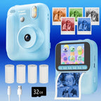 Kids Instant Camera Color Printing Camera 32GB 1080P Thermal Print Toys Camera Print Photo Video Games Music Children Gift