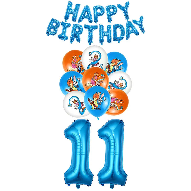 NEW Zootopia Party Favor Zootopia 2 Birthday Decoration Judy Nick Gary Party Supplies Zootropolis Coil Notebook Box Bag Card Kid