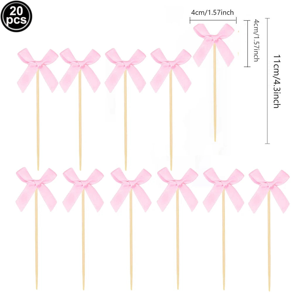 Pink Bow Cupcake Liners Coquette Bow Cupcake Wrappers Baking Cups for Baby Shower Wedding Bridal Showers Birthday Party Decors