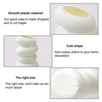1PC Plastic Spiral White Vase Nordic Creative Flower Arrangement Container For Kitchen Living Bedroom Home Decoration Ornament