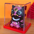 Solar Powered Maneki Neko Lucky Cat Welcoming Chinese Lucky Cat Waving Hand Beckoning Fortune Cat Figurines For Home Decor