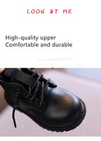Kids Leather Chelsea Boots Waterproof Children Sneakers Beige Toddler Snow Boots Girl Winter Shoe Boy