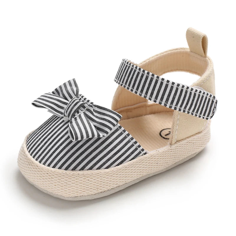 Baby Girl Summer Sandals Soft Sole Walking Shoes with Bow