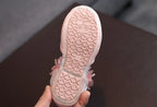 Girls Rhinestone Flower Shoes Princess Dress Pumps for Kids