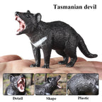 Oenux Classic Australian Wild Animals Kangaroos Koala Platypus Tasmanian Devil Echidna Cassowary Model Figurine Toy Kid Gift