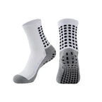 1 Pair Non Slip Soccer Socks Men Non Skid Grip Football Basketball Sport Cycling Socks 2025 New
