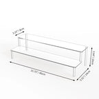 1pcs Multi-Layer Acrylic Display Stand Cake Display Rack High Transparent Trapezoidal Storage Shelf Perfect for Dessert Cupcake
