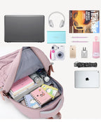 Girl School Bag Backpack Back Pack For Teenager Women Children Female Pink Schoolbag Primary High Bagpack Class Teens Child Kids