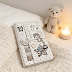A6 Polka Dot Cloth Binder Notebook 6-Hole Loose Leaf Portable DIY Scrapbook Journal Multi Pocket Photo Album Planner School Gift