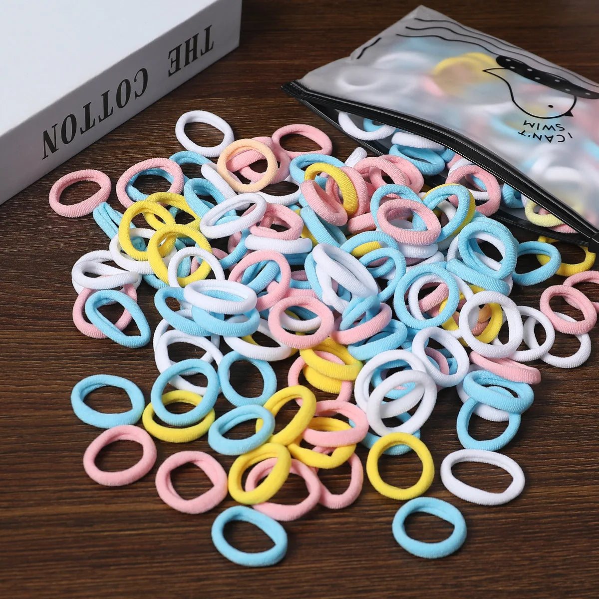 50/100Pcs Colorful Nylon Hair Bands for Children Scrunchie Hair Ties Rubber Band Kids Elastic Hair Leagues Girl Hair Accessories