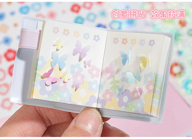 2 types, 20 sheets per pack, Star Date Series, Star Creative Sticker Book, Handbook, DIY Scrapbook, Picture Book C