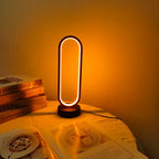 1PC Lamp Bedroom Ring Lamp Living Room Three-color Dimming Bedside Lamp LED Night Light