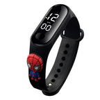 3D Cartoon Superhero LED Watch for Kids – Sports Digital Watch