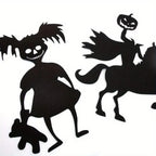 2026 Evil Pattern Halloween Wall Sticker Removable Decal Waterproof Decor For Door Window Indoor Home Party Supplies