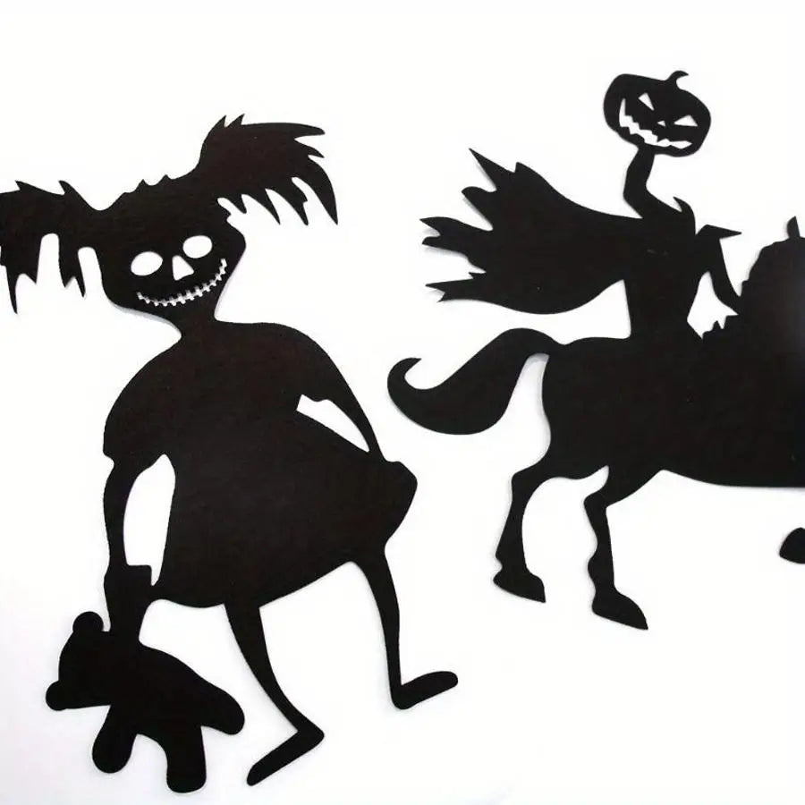 2026 Evil Pattern Halloween Wall Sticker Removable Decal Waterproof Decor For Door Window Indoor Home Party Supplies