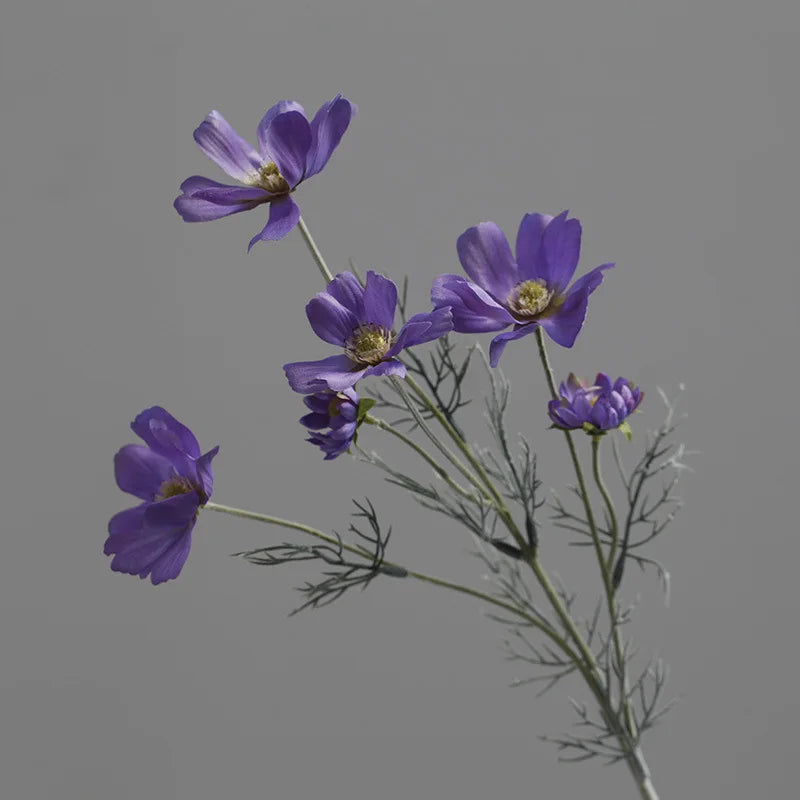 Pastoral Chrysanthemum Cosmos Branch Artificial Flowers Daisy Gesang Floral Wedding Party Vase Home Decor Ornaments Photo Props