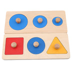 Montessori Puzzle Toys Wooden Geometric Sorting Game