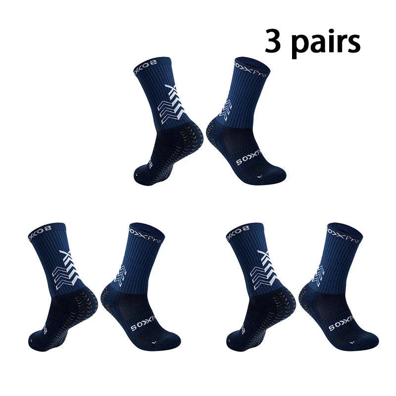 1/2/3 Pairs Soccer Socks Gym Socks Football Socks Men Women Non-slip Elastic Sport Grip Socks Floor Yoga Socks Cycling Socks