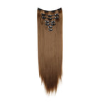 WIGSIN 24Inch Synthetic 7Pcs/set Long Straight Hair Extension 16Clips Hairstyle Black Blonde Hairpiece for Women