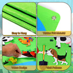 Farm Animals Felt Story Busy Board 4-in-1 Learning Activity Set