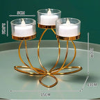 Metal Candlestick Holder Iron Candle Holders for Romantic Candlelight Dinner Props Table Decoration Retro Bedroom  Ornaments