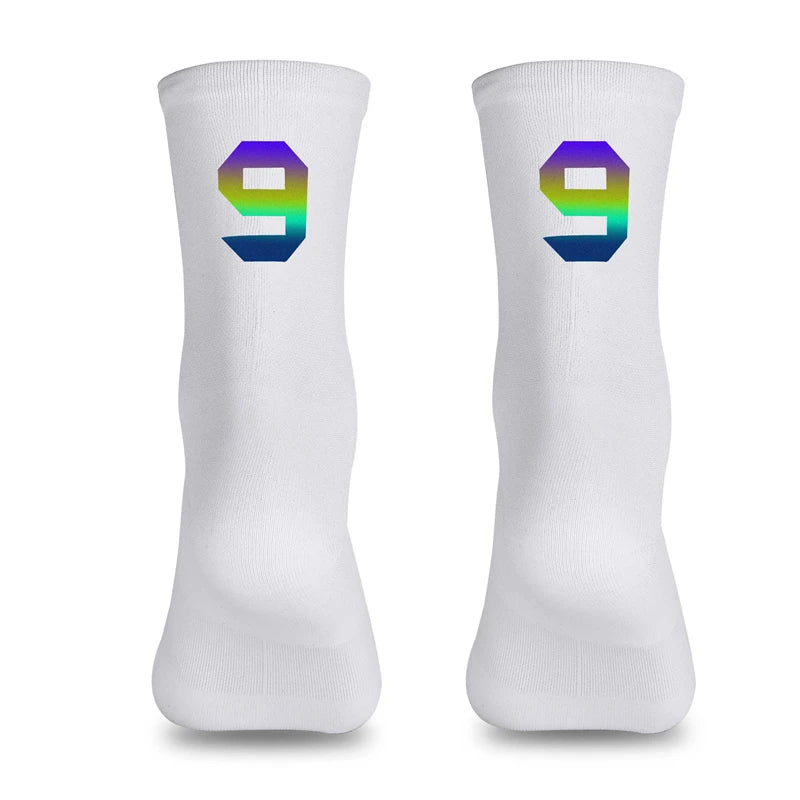 WEST BIKING Professional Cycling Breathable Socks Bicycle Racing Compression Socks Men Soccer Basketball Sports Reflective Socks