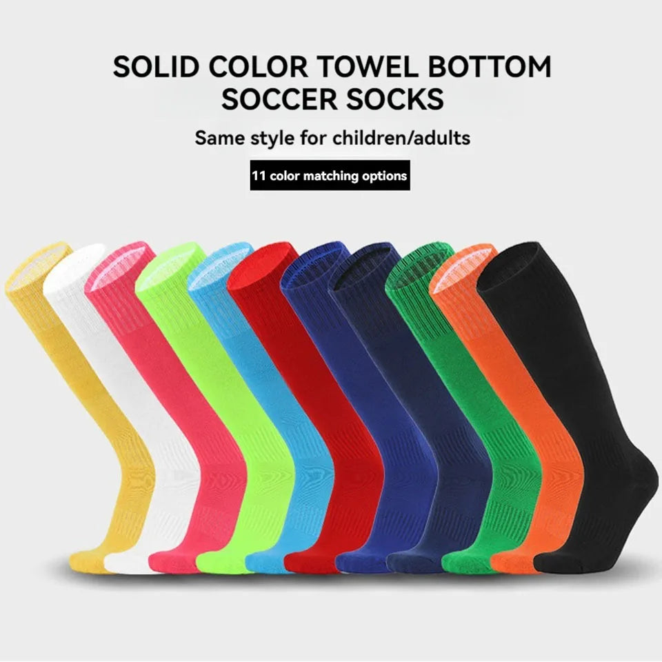 Loogdeel 26-45 Football Sports Socks Cotton Soft Breathable Soccer Baseball Adults Legging Long Stockings Children Boys Girls