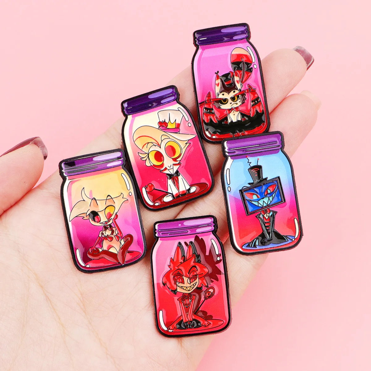 Funny Anime Bottle Cats Enamel Pin Cartoon Animals Brooch Pines Lapel Pins Badge on Backpack Clothing Accessories Jewelry Gifts